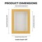 Classic Natural Wood Shadow Box Frame with Acrylic Front - White Suede Backing, 30 Sizes